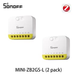 SONOFF MINI-ZB2GS-L Zigbee Protocol No Neutral Required MINI DUO-L 2-Gang Zigbee Smart Switch Dual Channel Control With ZB Hubs