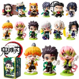 Demon Slayer Tanjiro Kamado Nezuko Anime Cartoon Figure Blind Box Creative Personalized Statue Model Ornament Surprise Gift Box