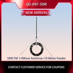 GD- Antenna 15W transmitter Telescopic Antenna or adapter or 50w 1/4 wave antenna