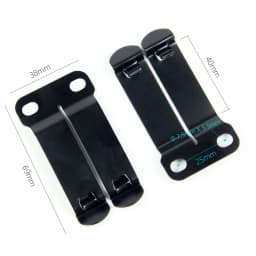 2PCS IWB Stainless Steel Belt Clip Grip Hook Loop for Kydex Leather Hybrid Holster Making With Assemble Hardware