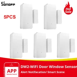 1/2/3/5/10 PCS Itead SONOFF DW2 Smart WiFi Door Sensor Door Window Detector E-WeLink App Notification Alerts Smart Home Security