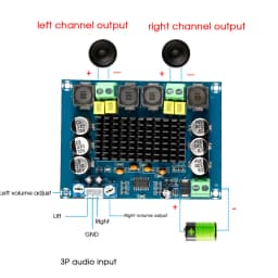 1PCS DC12-26V 2*120W Dual Channel Digital Stereo Audio Power Amplifier Board High Power CS8673 DIY 240W Amplificador Sound Board