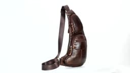 Men Cross Body Shoulder Sling Backpack Chest Bag Pouch Genuine Leather Casual Travel Retro Male Crossbody Messenger Side Bags
