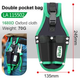 LAOA Multi-function Storage Bag Oxford Cloth Waist Pack Hardware Repair Tool Pocket Wrench Pliers Electrician Household Belt
