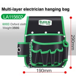 LAOA Multi-function Storage Bag Oxford Cloth Waist Pack Hardware Repair Tool Pocket Wrench Pliers Electrician Household Belt