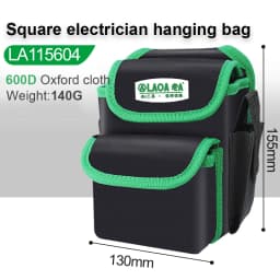LAOA Multi-function Storage Bag Oxford Cloth Waist Pack Hardware Repair Tool Pocket Wrench Pliers Electrician Household Belt