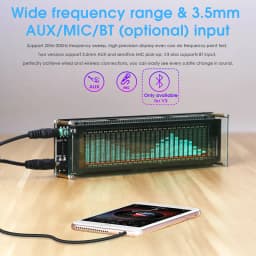 Nobsound AK2515 Bluetooth 5.0 MIC Pick up Audio Spectrum Analyzer VFD Sound Level Meter VU Meter Screen Display