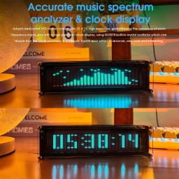 Nobsound AK2515 Bluetooth 5.0 MIC Pick up Audio Spectrum Analyzer VFD Sound Level Meter VU Meter Screen Display