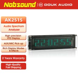 Nobsound AK2515 Bluetooth 5.0 MIC Pick up Audio Spectrum Analyzer VFD Sound Level Meter VU Meter Screen Display