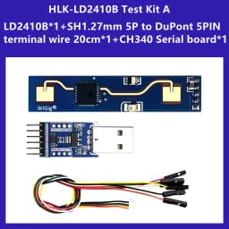Hilink Hot Sale IC Smart Home 5V TestKit HLK-LD2410B 24G MMWave Sensor Human Presence Sensing Radar Module High Sensitivity