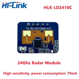 Hilink Hot Sale IC Smart Home 5V TestKit HLK-LD2410B 24G MMWave Sensor Human Presence Sensing Radar Module High Sensitivity