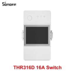 SONOFF THR316D/THR320D Temperature Humidity Smart Switch 16A/20A Dry Contact Output LCD Screen Monitoring via eWeLink Alexa