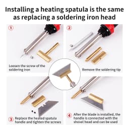 LUXIANZI 936 T Soldering Ron Heating Blade For Mobile Phone Glass Back Cover Removal Cleaning Tool Fingerprint IC Repair Tool