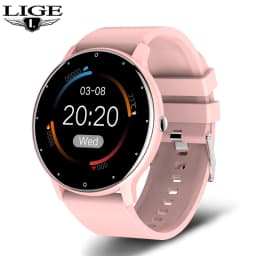 LIGE 2026 Smart Watch Ladies Full touch Screen Sports Fitness Watch IP67 Waterproof Bluetooth For Android iOS Smart Watch Female