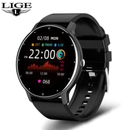 LIGE 2026 Smart Watch Ladies Full touch Screen Sports Fitness Watch IP67 Waterproof Bluetooth For Android iOS Smart Watch Female