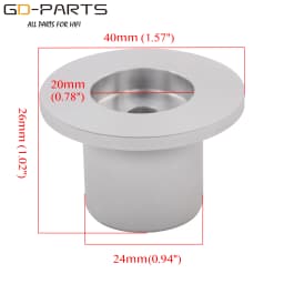 40x26mm Machined Solid Aluminum Control Knob For Hifi Audio Amplifier CD Player DAC Turntable Potentiometer Selector 6mm Hole 1P