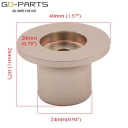 40x26mm Machined Solid Aluminum Control Knob For Hifi Audio Amplifier CD Player DAC Turntable Potentiometer Selector 6mm Hole 1P
