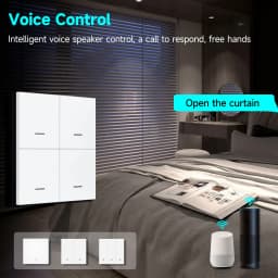 Tuya ZigBee 3.0 Smart Scene Switch Wireless Free Sticker Wall Scene Switch Push Button Battery Powered Transmitter Alexa