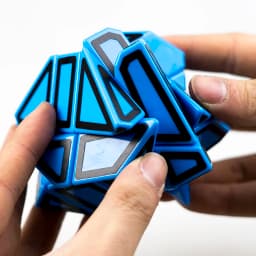 Fangcun Ghost Guimo Cube 3x3 Blue Strange-shape Cube Magic Cube Puzzle Hollow Sticker Speed Cube Educational Toys 3x3 Ghost Cube
