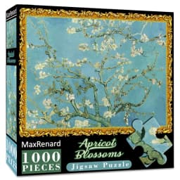 MaxRenard 50*70cm Jigsaw Puzzles 1000 Pieces Assembling Picture Van Gogh Painting Starry Night Art Puzzles Toys for Adults Games