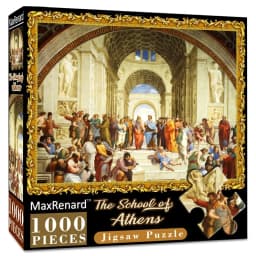 MaxRenard 50*70cm Jigsaw Puzzles 1000 Pieces Assembling Picture Van Gogh Painting Starry Night Art Puzzles Toys for Adults Games