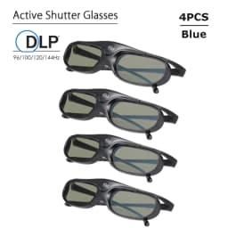 2026 Active Shutter Eyewear DLP-Link 3D Glasses USB Rechargeable for DLP LINK Projectors Xgimi Optoma LG Acer Jmgo BenQ W1070
