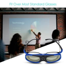 2026 Active Shutter Eyewear DLP-Link 3D Glasses USB Rechargeable for DLP LINK Projectors Xgimi Optoma LG Acer Jmgo BenQ W1070