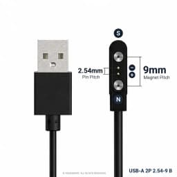 Smart Watch Magnetic Charging Cable USB Charger 2Pin 4Pin 5Pin Power Line For Smartwatch Earphone Glasses Juicer Beauty Devices