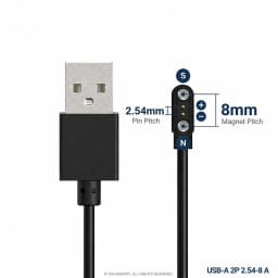 Smart Watch Magnetic Charging Cable USB Charger 2Pin 4Pin 5Pin Power Line For Smartwatch Earphone Glasses Juicer Beauty Devices