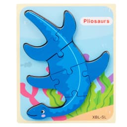 Baby Wooden Cartoon Dinosaur 3D Puzzle Jigsaw For Kids Boy Girl Montessori Early Learning Educatioanl Puzzle Toys