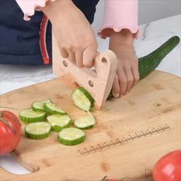 Wooden Montessori Knife Kids Cooking Toys Educational Safe Knives Cut Fruit Basic Toys & Life Skills Kitchen Tools For Toddlers