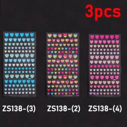 New 3D Heart Rhinestone Face Diamonds Sticker Glitter Face Festivals Accessories Face Gems Jewels Stickers Makeup Crystals