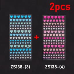 New 3D Heart Rhinestone Face Diamonds Sticker Glitter Face Festivals Accessories Face Gems Jewels Stickers Makeup Crystals