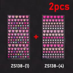 New 3D Heart Rhinestone Face Diamonds Sticker Glitter Face Festivals Accessories Face Gems Jewels Stickers Makeup Crystals