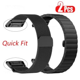 Stainless Steel Strap For Garmin Fenix 8 47mm 51mm Quick Fit Metal Bracelets For Garmin Fenix 7 6 5 7X 6X 5X Pro Plus Wristband