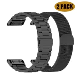 Stainless Steel Strap For Garmin Fenix 8 47mm 51mm Quick Fit Metal Bracelets For Garmin Fenix 7 6 5 7X 6X 5X Pro Plus Wristband