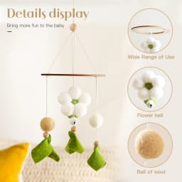 1Set Baby Crib Mobile Rattles Toys Cartoon Bee Bed Bell Kids Toy Room Decor Photography Props Toddler Rattles Hanging Toys