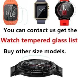 100pcs Screen Protector Diameter 37.5mm 36.5mm 38.5mm 39.5mm 40.5mm 35.5mm 34.5mm Smart Watch Tempered Glass Protective Film