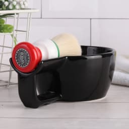 Yaqi High Quality Black Color Ceramic Shaving Bowl For Men Shaving Brush