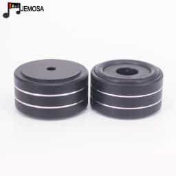4PCS 40*20mm Aluminum Amplifier Feet Shock Absorber Amplifier Rubber Feet HIFI Turntable Feet Audio Speaker Isolation Feet Pad