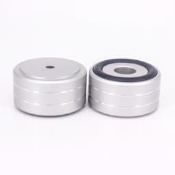 4PCS 40*20mm Aluminum Amplifier Feet Shock Absorber Amplifier Rubber Feet HIFI Turntable Feet Audio Speaker Isolation Feet Pad