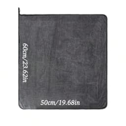 Dark gray car microfiber towel, oversized strong absorbent car wash cloth, high-efficiency cleaning wipe cloth