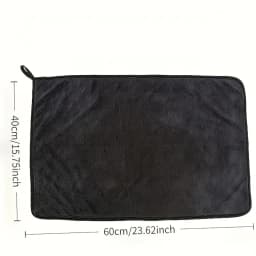 Dark gray car microfiber towel, oversized strong absorbent car wash cloth, high-efficiency cleaning wipe cloth