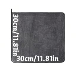 Dark gray car microfiber towel, oversized strong absorbent car wash cloth, high-efficiency cleaning wipe cloth