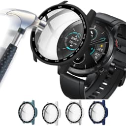 Hard Edge Glass Screen Protector Case Shell Frame For Huawei Honor Magic Watch 2 46MM Magic2 Protective Bumper Cover Accessories