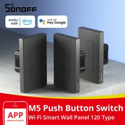 SONOFF M5 Matter SwitchMan Smart Wall Switch 120 Type Push Button Switch Smart Home Wall Panel Matter Compatibility Apple Home