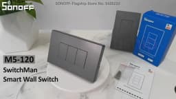 SONOFF M5 Matter SwitchMan Smart Wall Switch 120 Type Push Button Switch Smart Home Wall Panel Matter Compatibility Apple Home