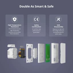 SONOFF M5 Matter SwitchMan Smart Wall Switch 120 Type Push Button Switch Smart Home Wall Panel Matter Compatibility Apple Home