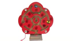 Children Magnetic Maze Toy Kids Wooden Puzzle Game Toy Kids Early Educational Brain Teaser Wooden Toy Intellectual Jigsaw Board