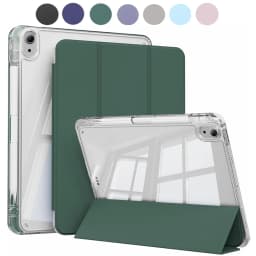 Crystal Clear Case For iPad 5 6 7 8 9 10 11 Air 11 13 inch /Mini 6th 7th gen /Pro 11 12.9 (3rd/4th/5th/6th gen) with pen holder